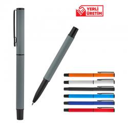 Metal Roller Rubber Gövde Süper Jel Refil Kalem