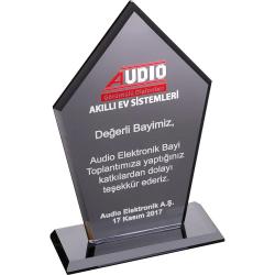 Kristal Plaket ( 12 x 21 cm )