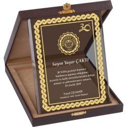 Kutulu Kristal Plaket ( 15 x 20 cm )
