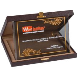 Kutulu Kristal Plaket ( 15 x 20 cm )