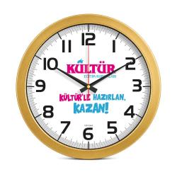 Metalize Duvar Saati ( Ø 35 cm )